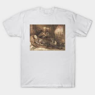 Eberhard von Wurttenberg Grieving for His Son by Ary Scheffer T-Shirt